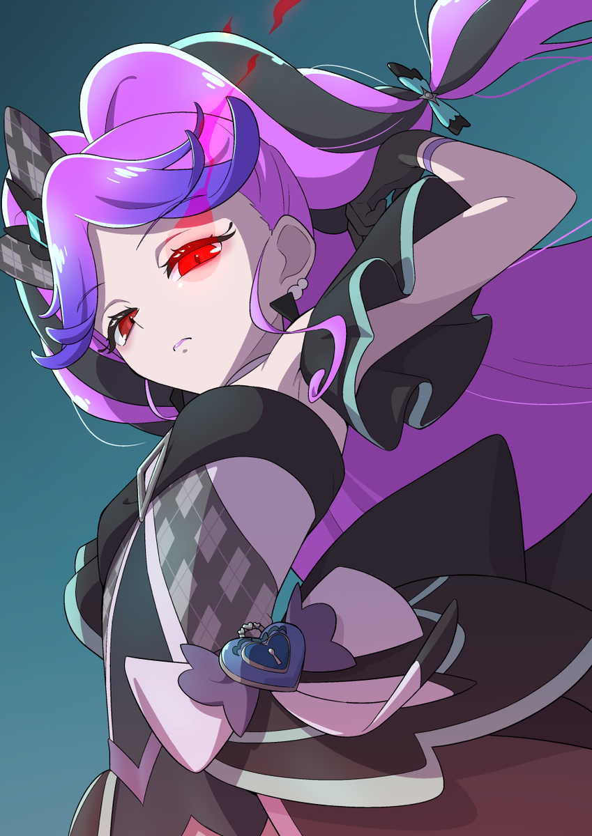 This is a pixiv picture whose title is 闇に染まったキッス.