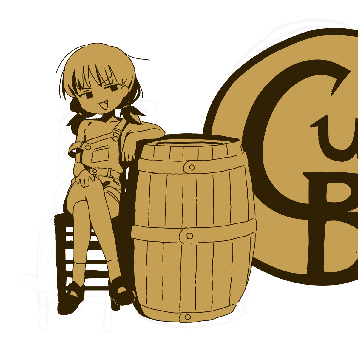 This is a pixiv picture whose title is Cunny Barrel.