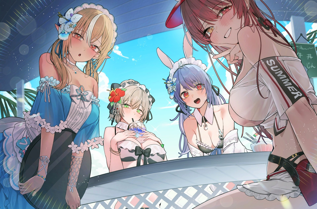 This is a pixiv picture whose title is 3期生SUMMER.
