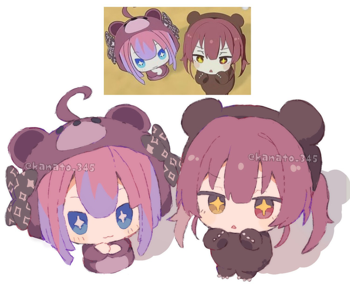 This is a pixiv picture whose title is 姉妹みたいで可愛い🧸.
