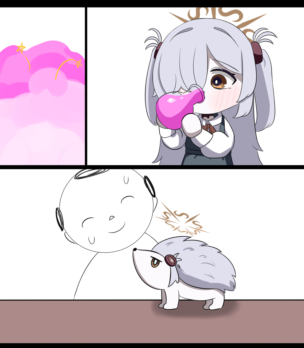 This is a pixiv picture whose title is 변신 카노에.