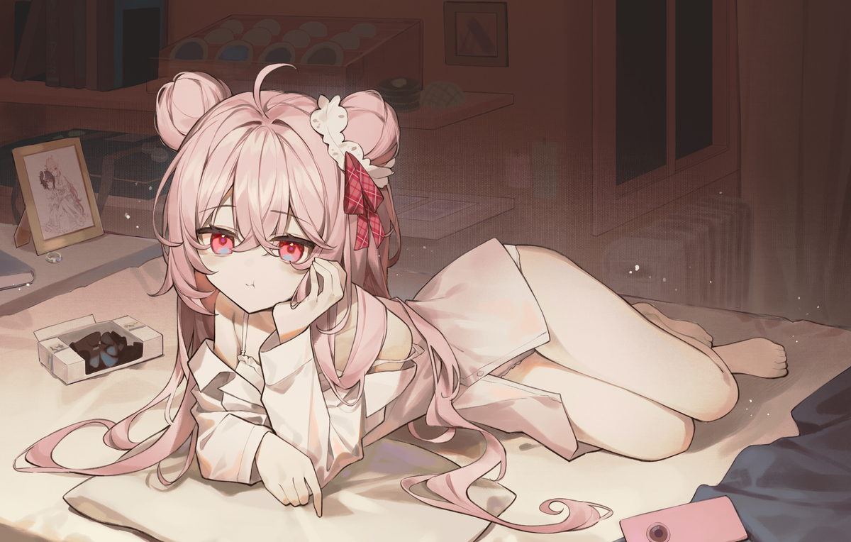 This is a pixiv picture whose title is オタクさとちゃん.