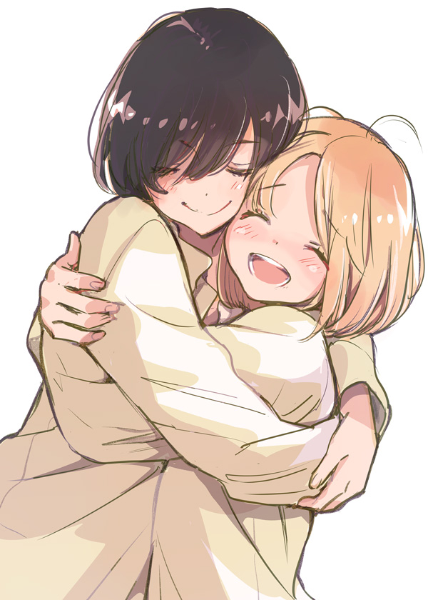 This is a pixiv picture whose title is ハグ.
