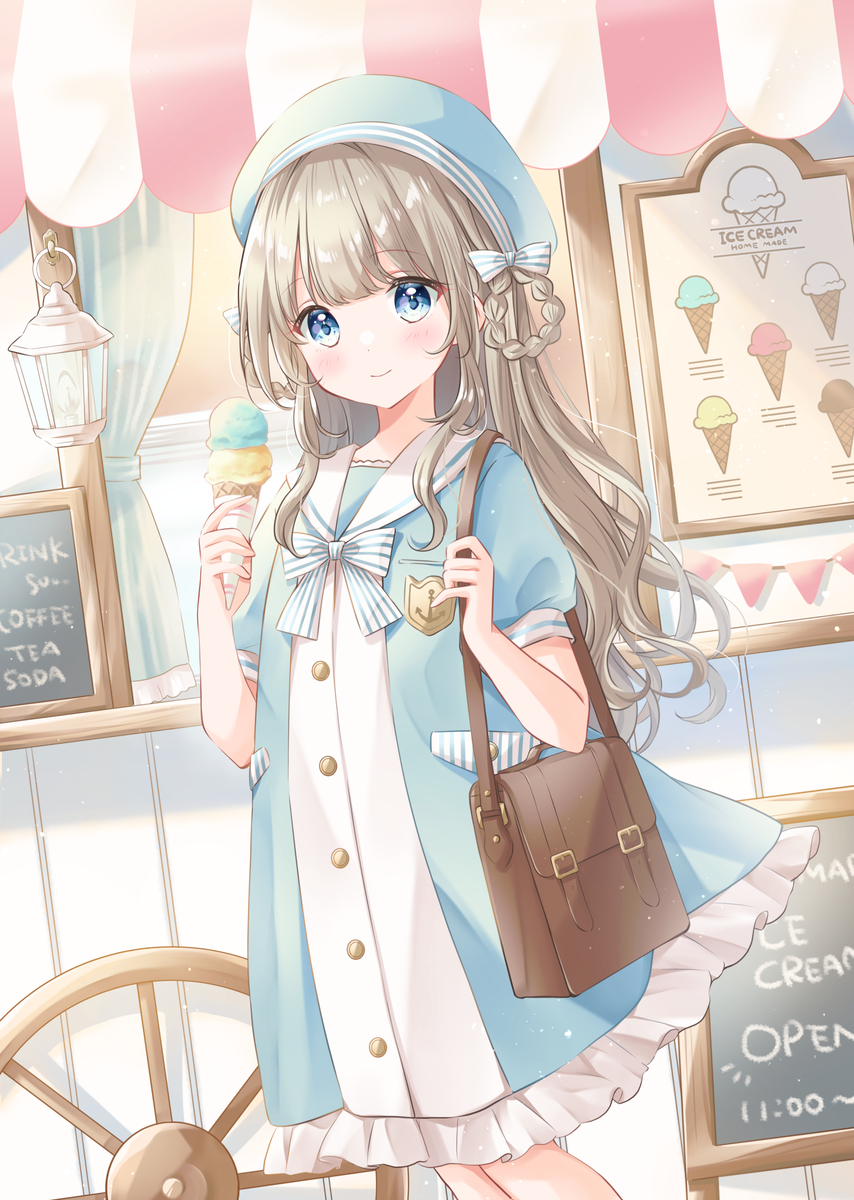 This is a pixiv picture whose title is ICE CREAM.