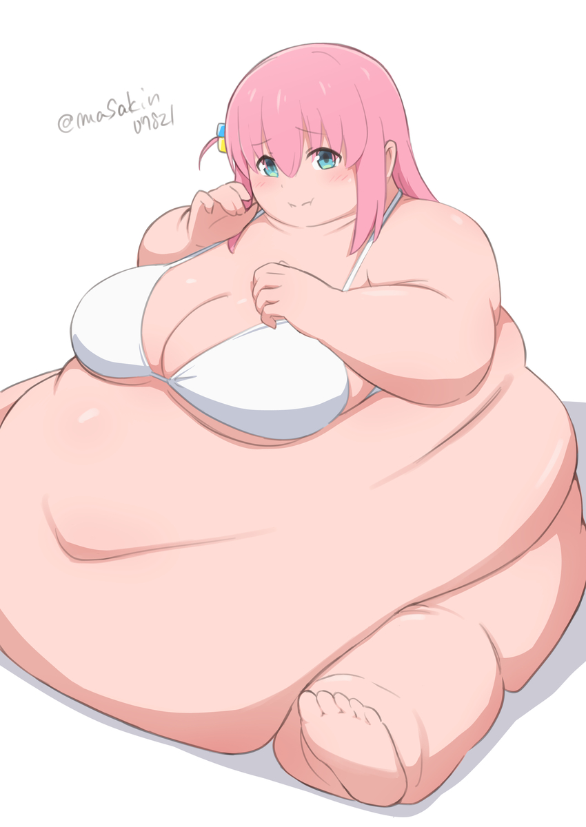 This is a pixiv picture whose title is 激太りぼっち.