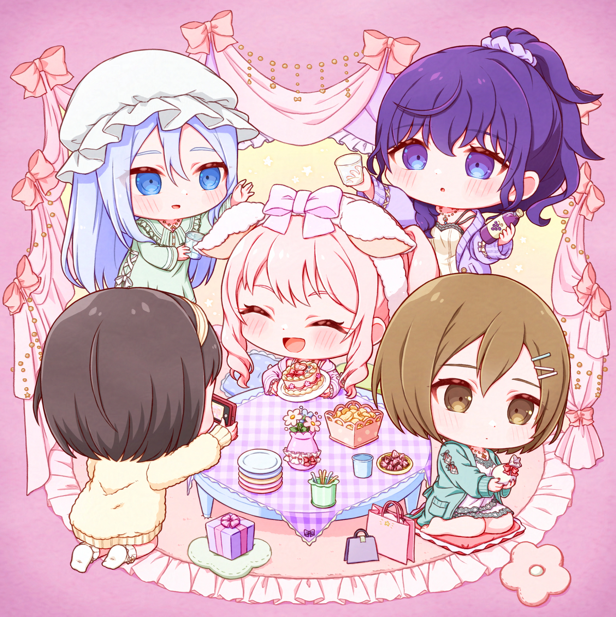 This is a pixiv picture whose title is 🎀🎂🎀.