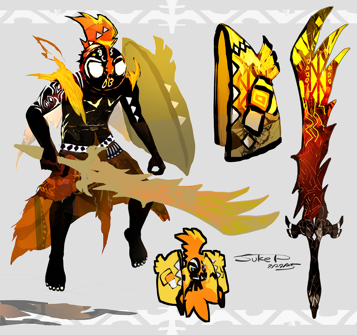 This is a pixiv picture whose title is カプ・コケコ戦士.