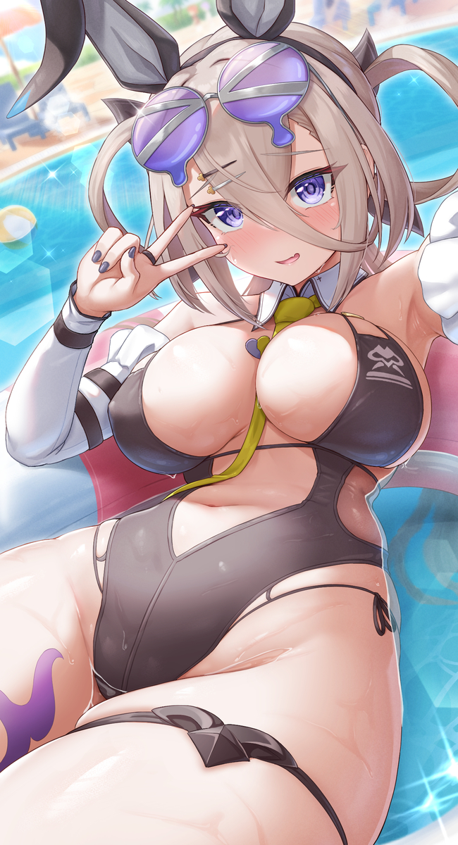 This is a pixiv picture whose title is いいねの数にに振り回された呼延灼ちゃん👙❤.