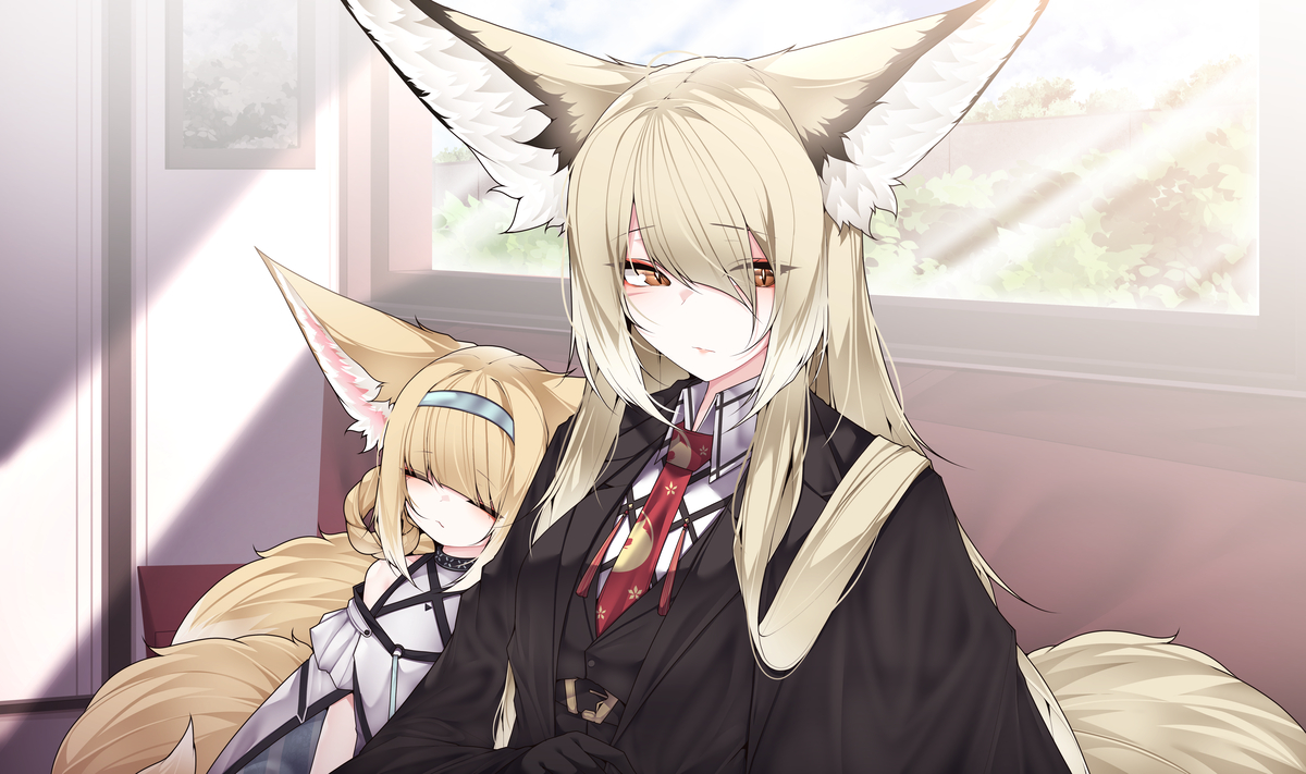 This is a pixiv picture whose title is もふもふ！.