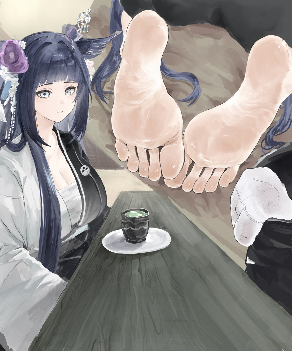 This is a pixiv picture whose title is 茶点.
