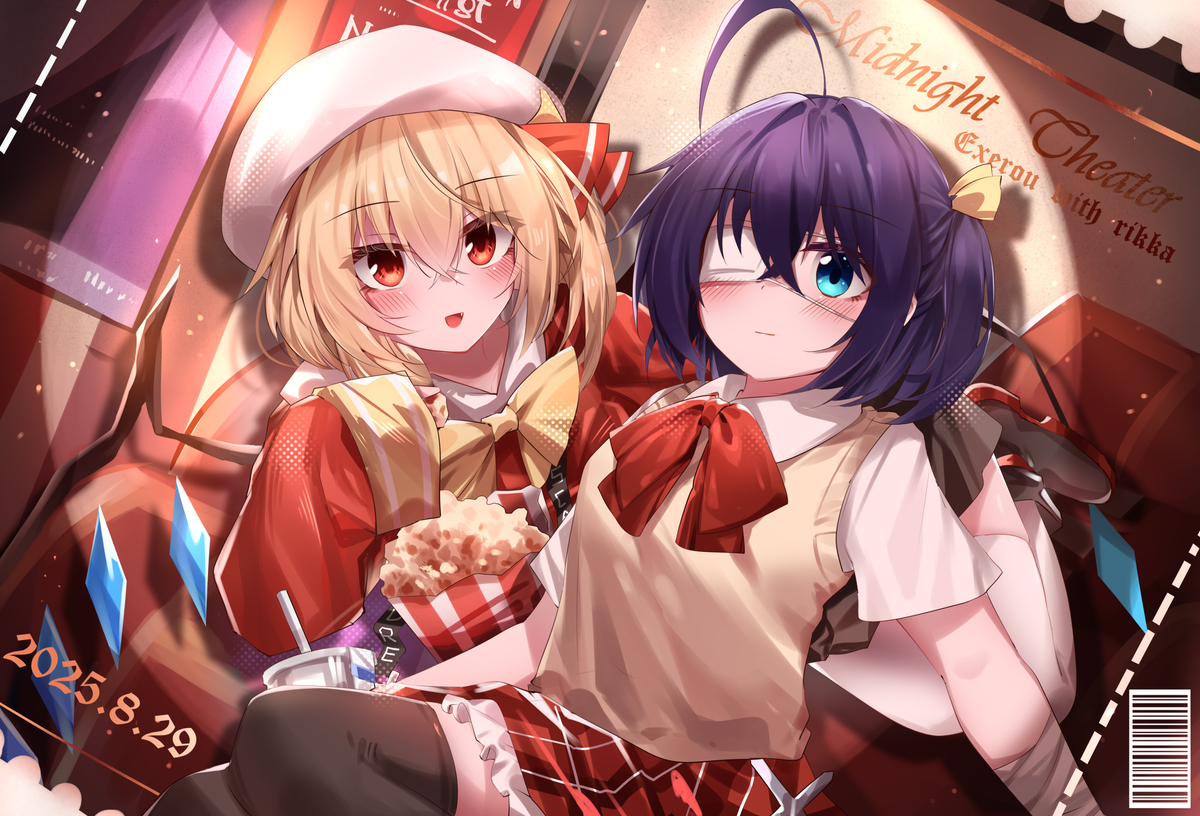 This is a pixiv picture whose title is 午夜剧场.