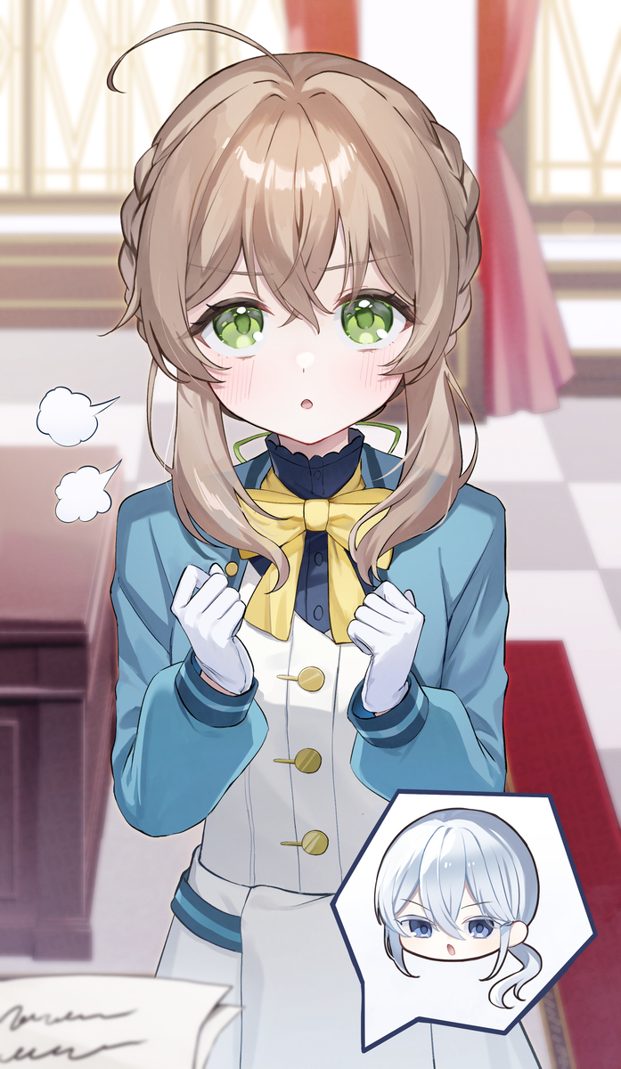 This is a pixiv picture whose title is が、頑張りまひゅっ！.
