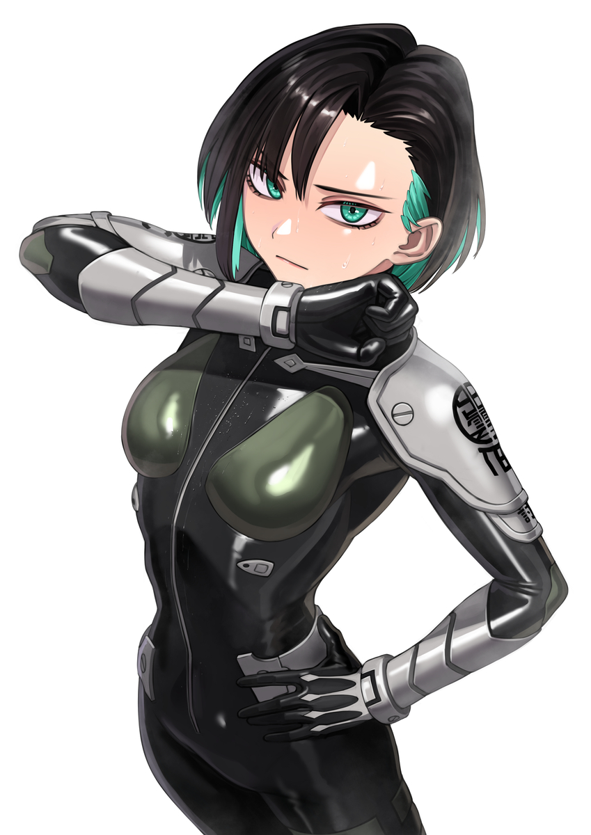 This is a pixiv picture whose title is 汗だく東雲りんさん.
