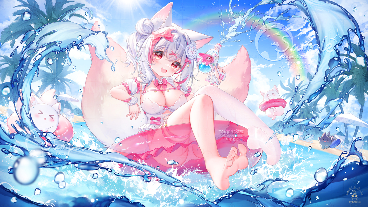 This is a pixiv picture whose title is ☀️🌊稻乙緹.