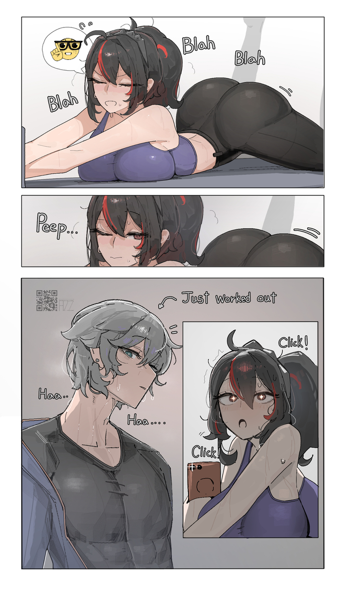 This is a pixiv picture whose title is ☝️🤓.