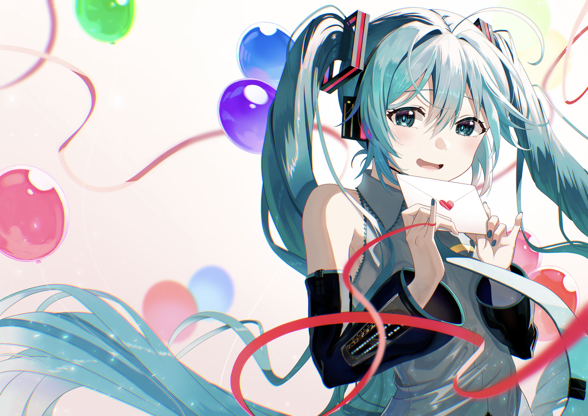 This is a pixiv picture whose title is 「Love Letters」.