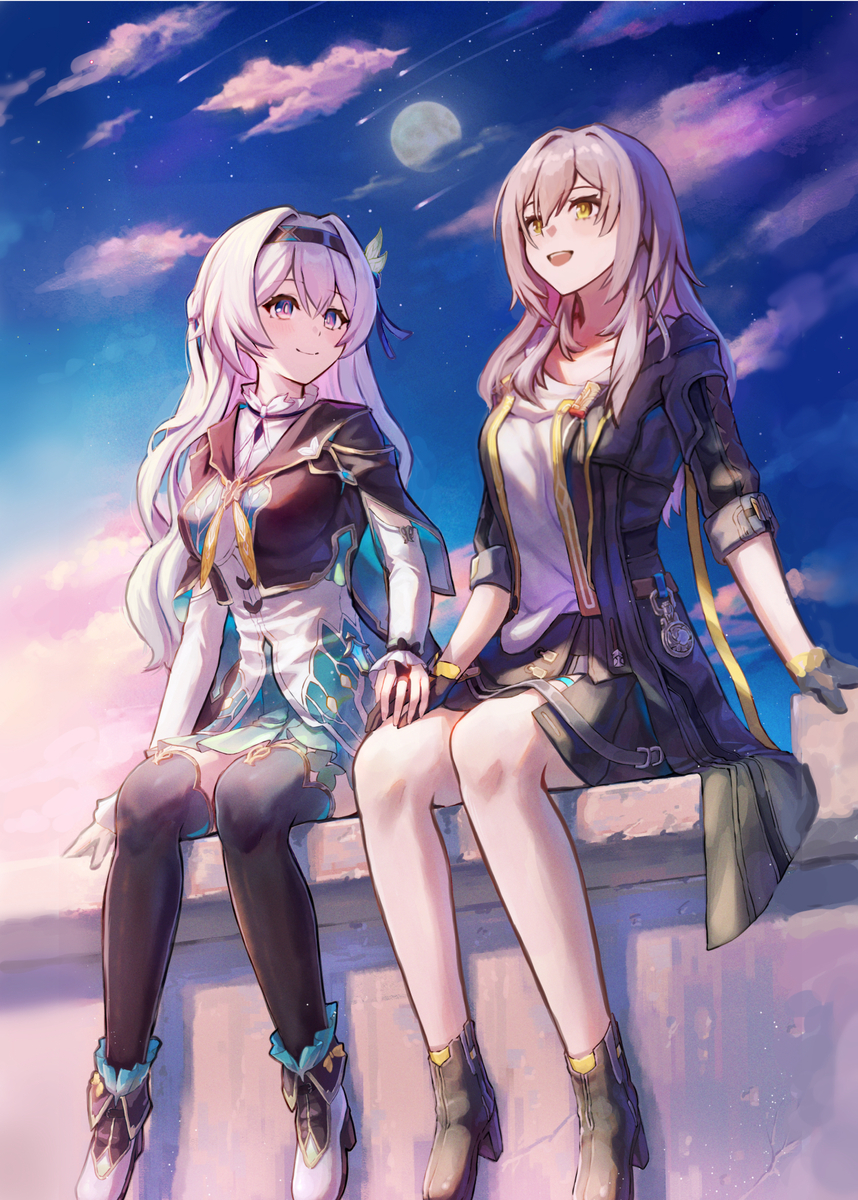 This is a pixiv picture whose title is 世界の新しい一日を.