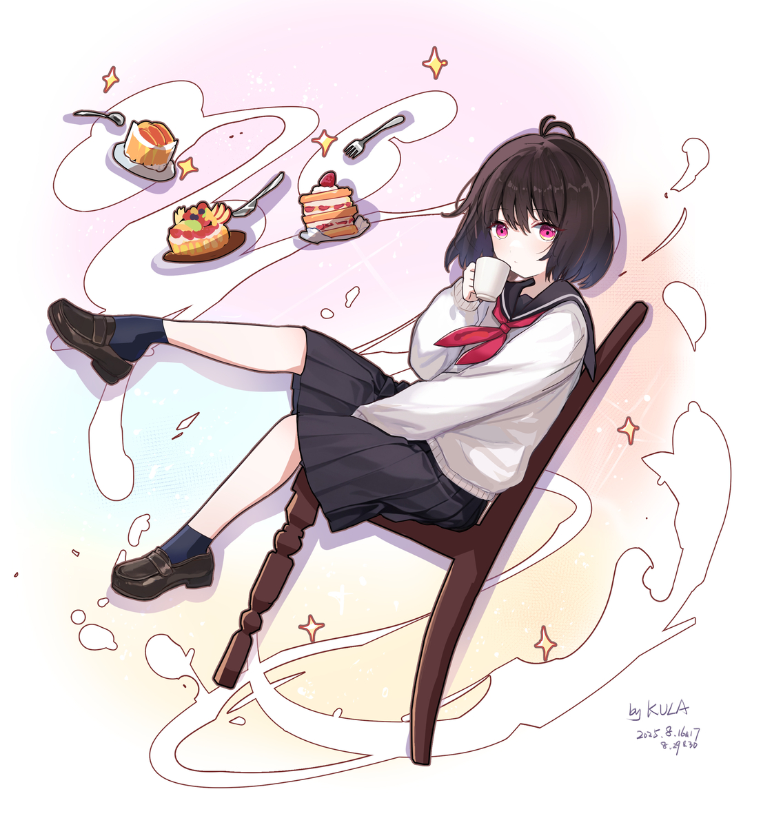This is a pixiv picture whose title is 小佐內由紀.