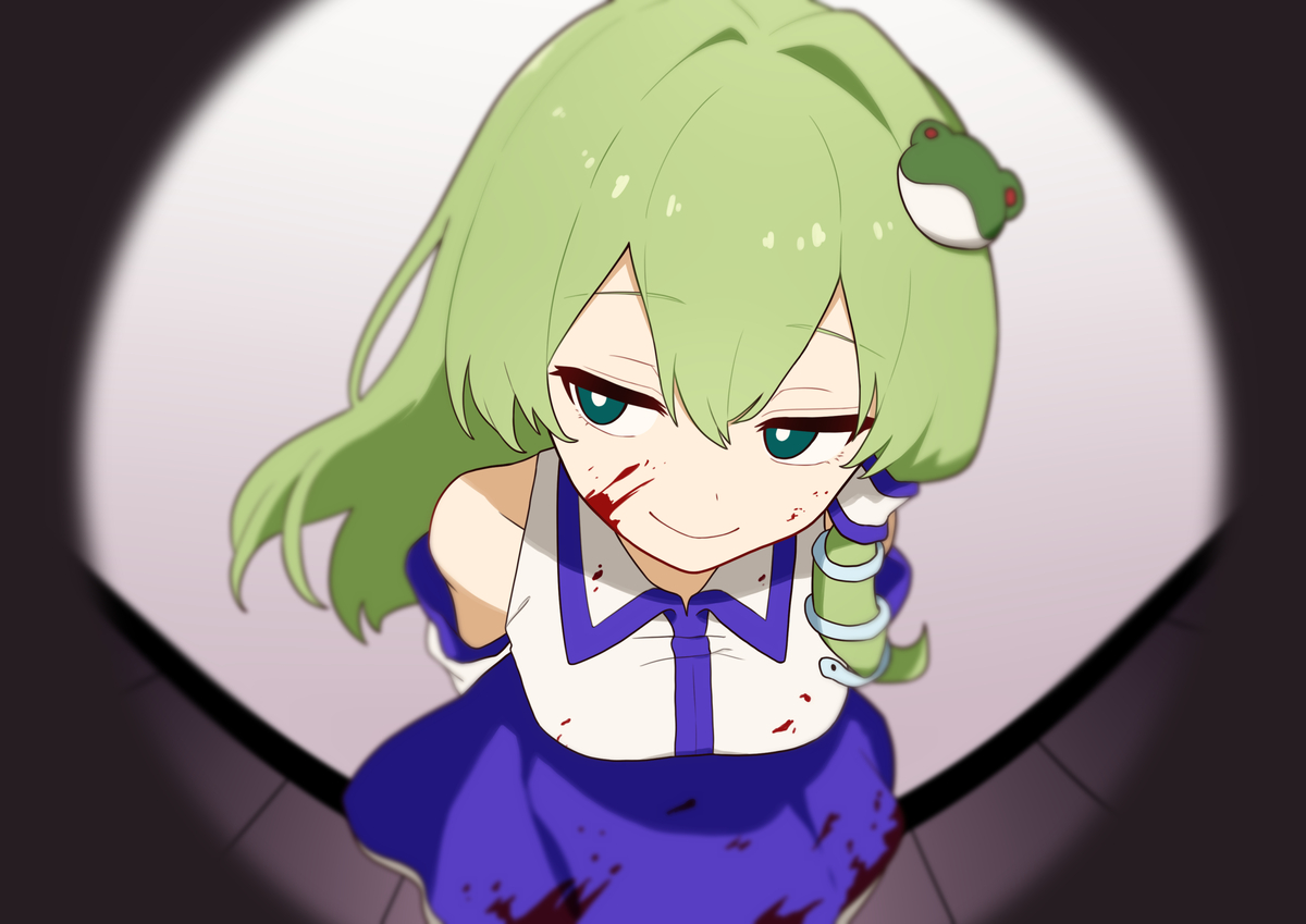 This is a pixiv picture whose title is 早苗さん.