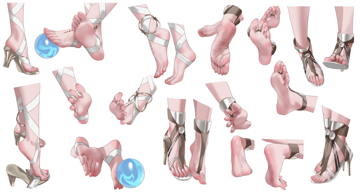 This is a pixiv picture whose title is feet.