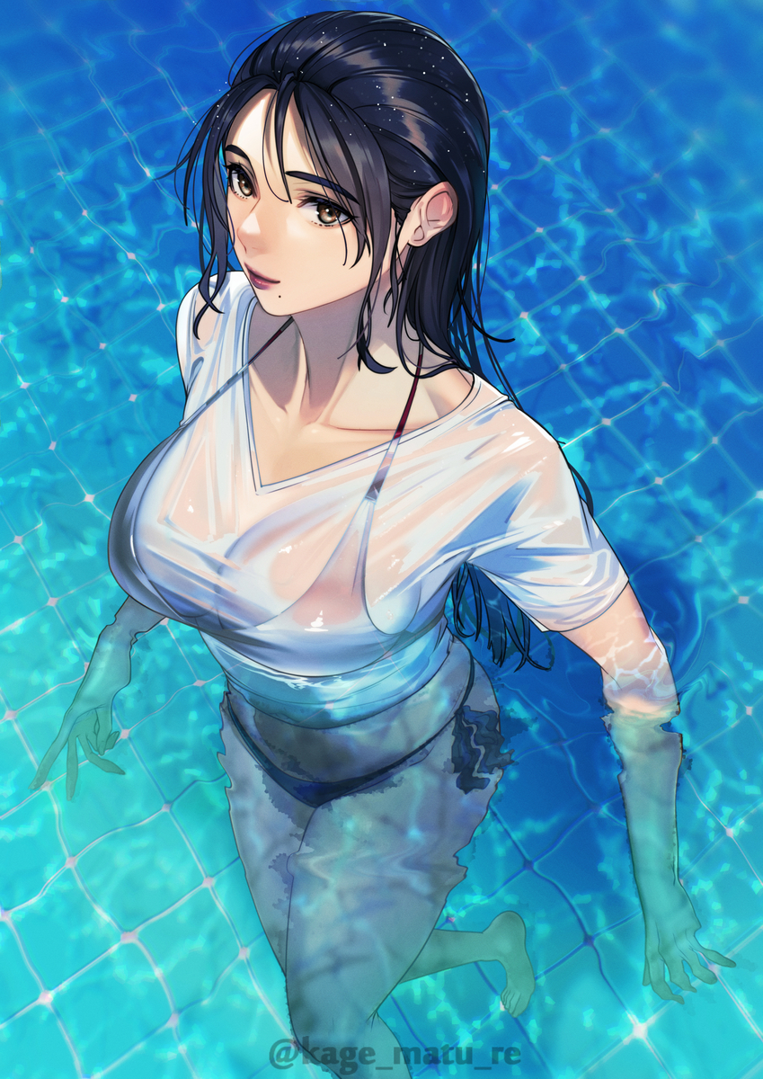 This is a pixiv picture whose title is Pool.