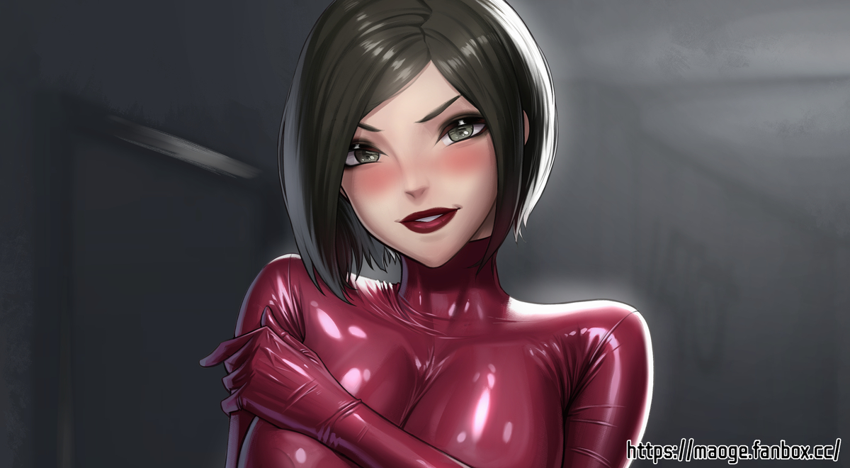 This is a pixiv picture whose title is RESIDENTEVIL-乳膠艾達王.