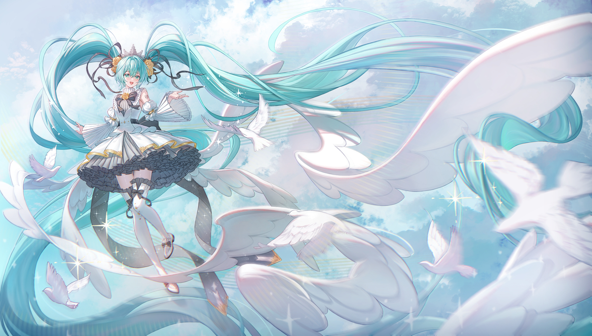 This is a pixiv picture whose title is 初音ミク誕生祭2025.