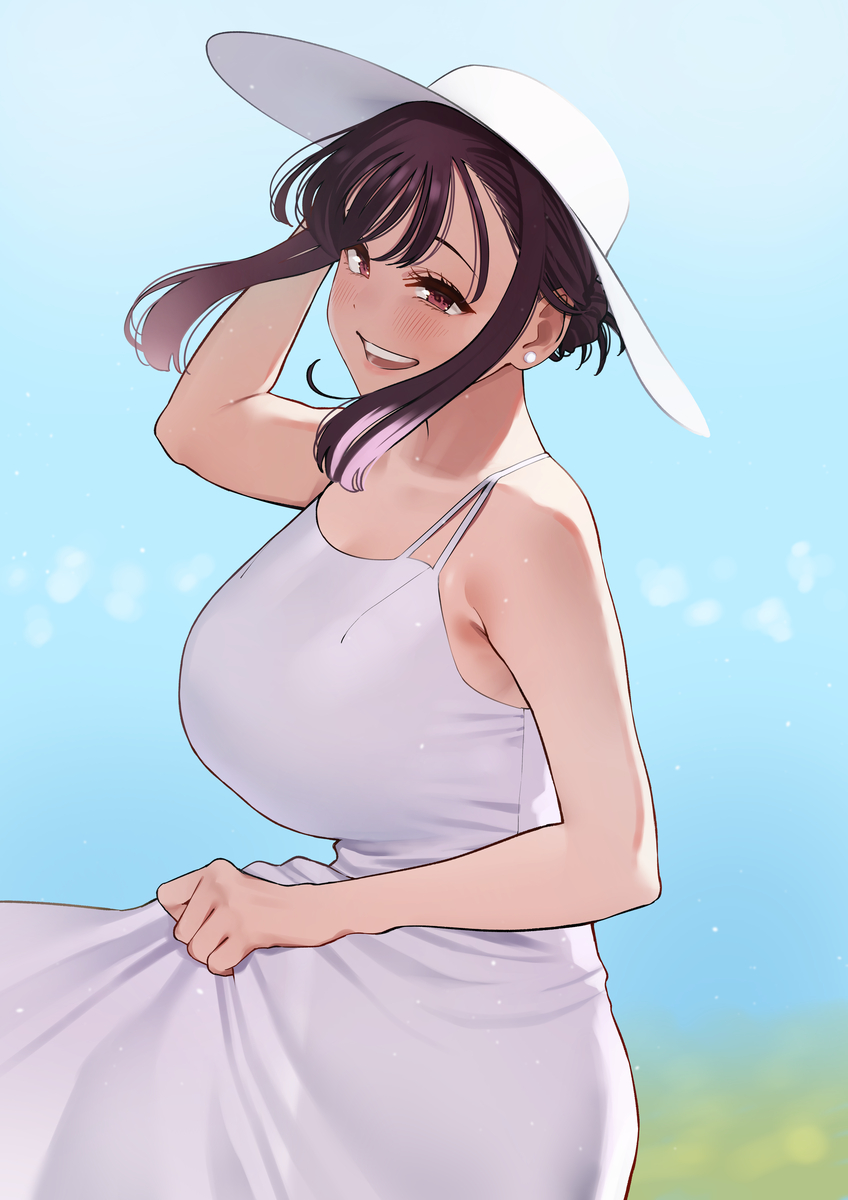 This is a pixiv picture whose title is いとこのお姉ちゃんと夏の思い出.