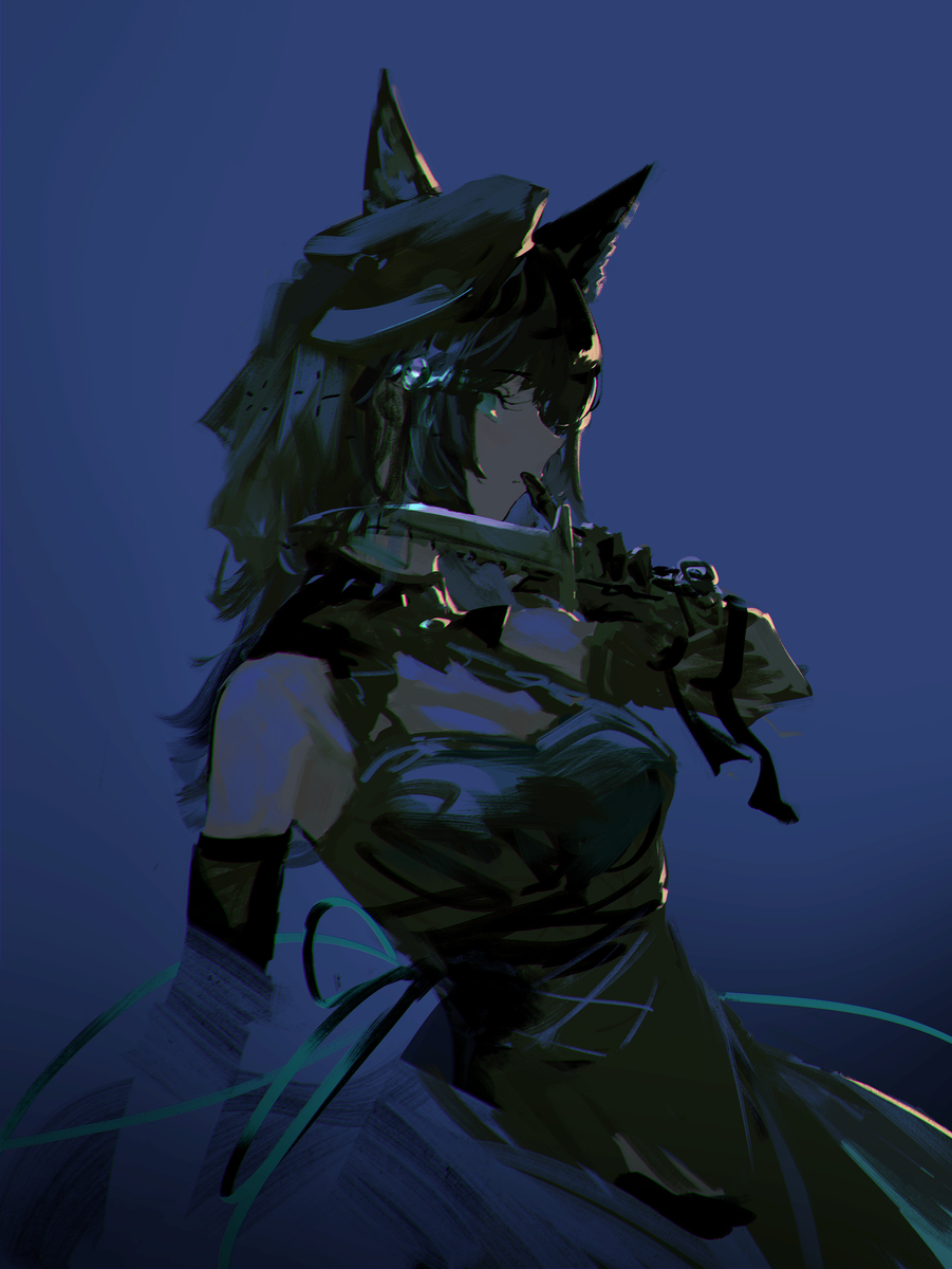 This is a pixiv picture whose title is 🐺.