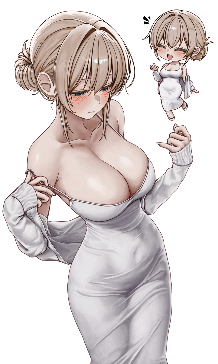 This is a pixiv picture whose title is 「え〜？なによ、見かけたなら声かけてくれればよかったのに〜✨」.