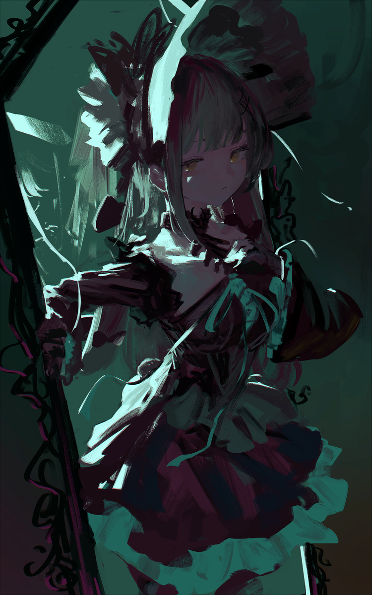 This is a pixiv picture whose title is 🥒.