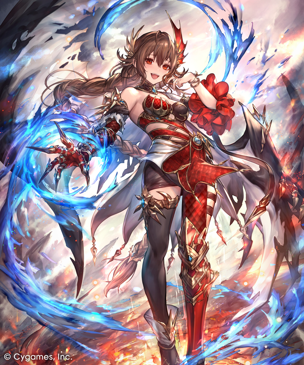 This is a pixiv picture whose title is 【シャドウバース】烈絶の顕現・ガルミーユ.