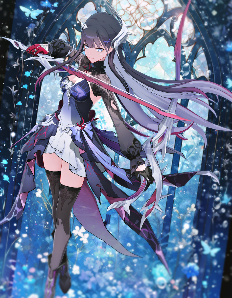 This is a pixiv picture whose title is 【崩壊スターレイル MMD】セイレンスさん.