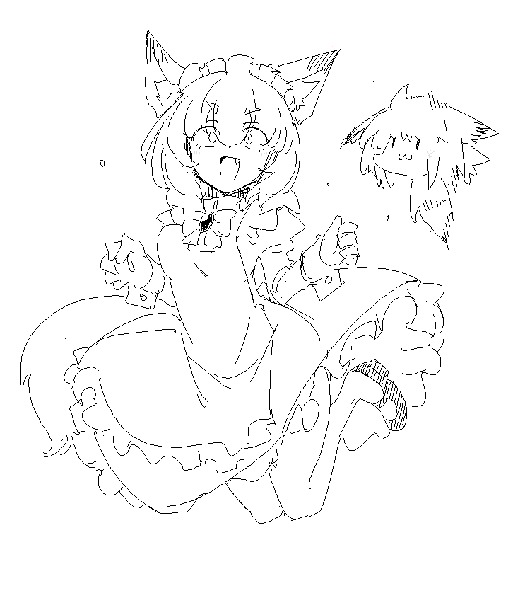This is a pixiv picture whose title is ぽいん.