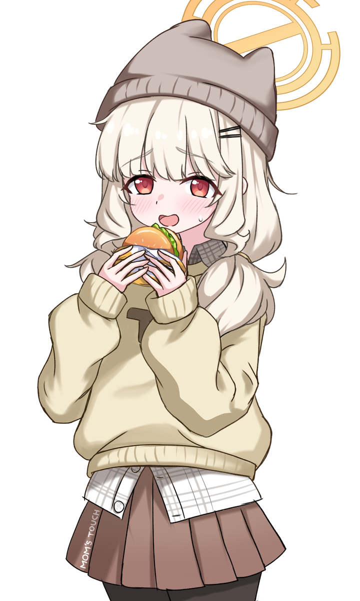 This is a pixiv picture whose title is アオバ🍔.