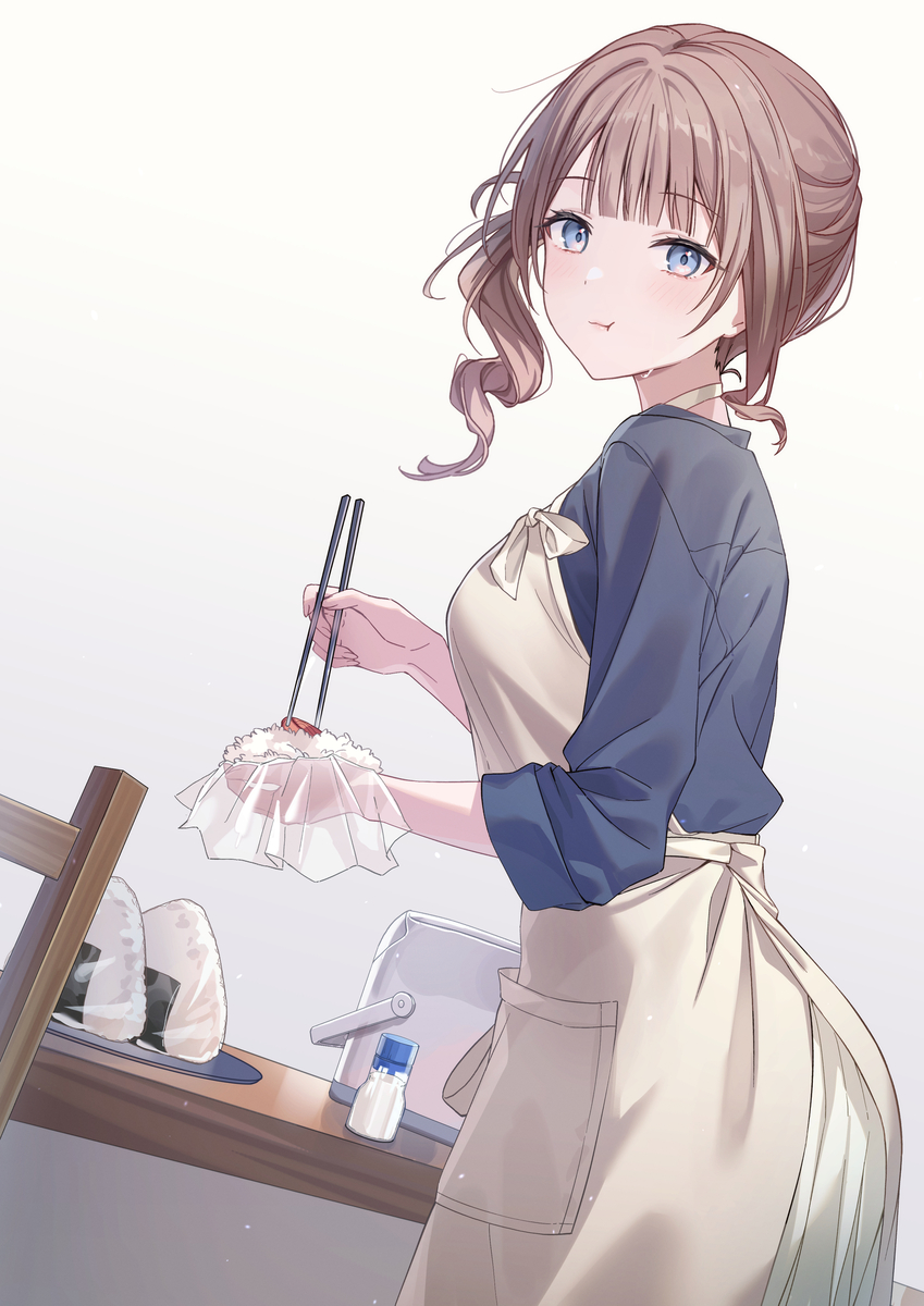 This is a pixiv picture whose title is 🍙.