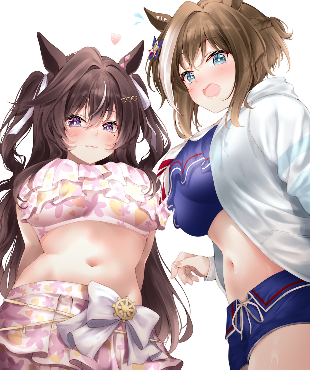 This is a pixiv picture whose title is ヴィブちとシュヴァち.