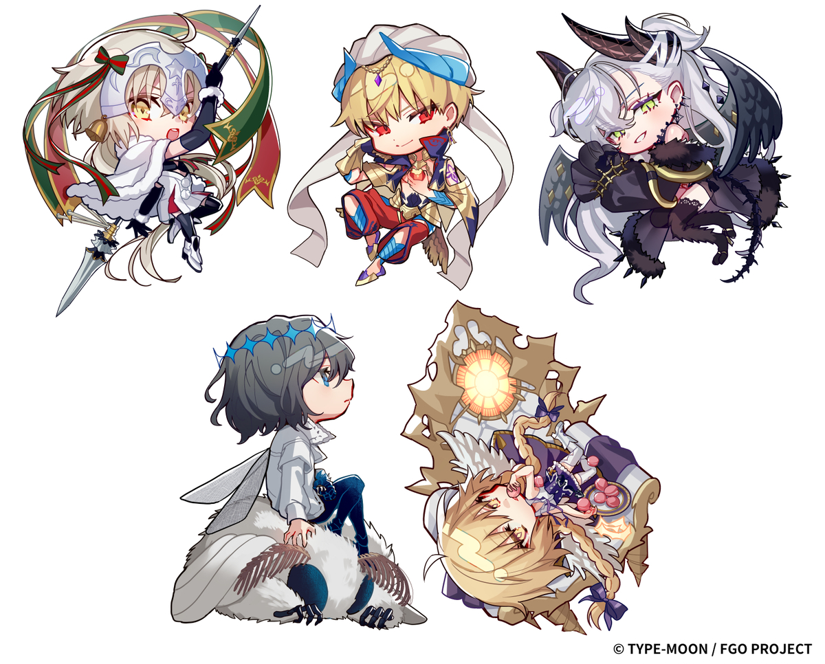 This is a pixiv picture whose title is 最終再臨展ミニキャライラスト.