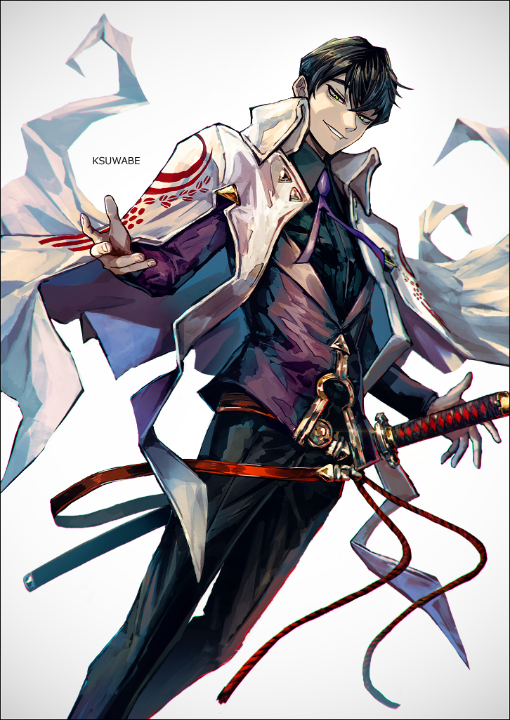 This is a pixiv picture whose title is 伊東甲子太郎.