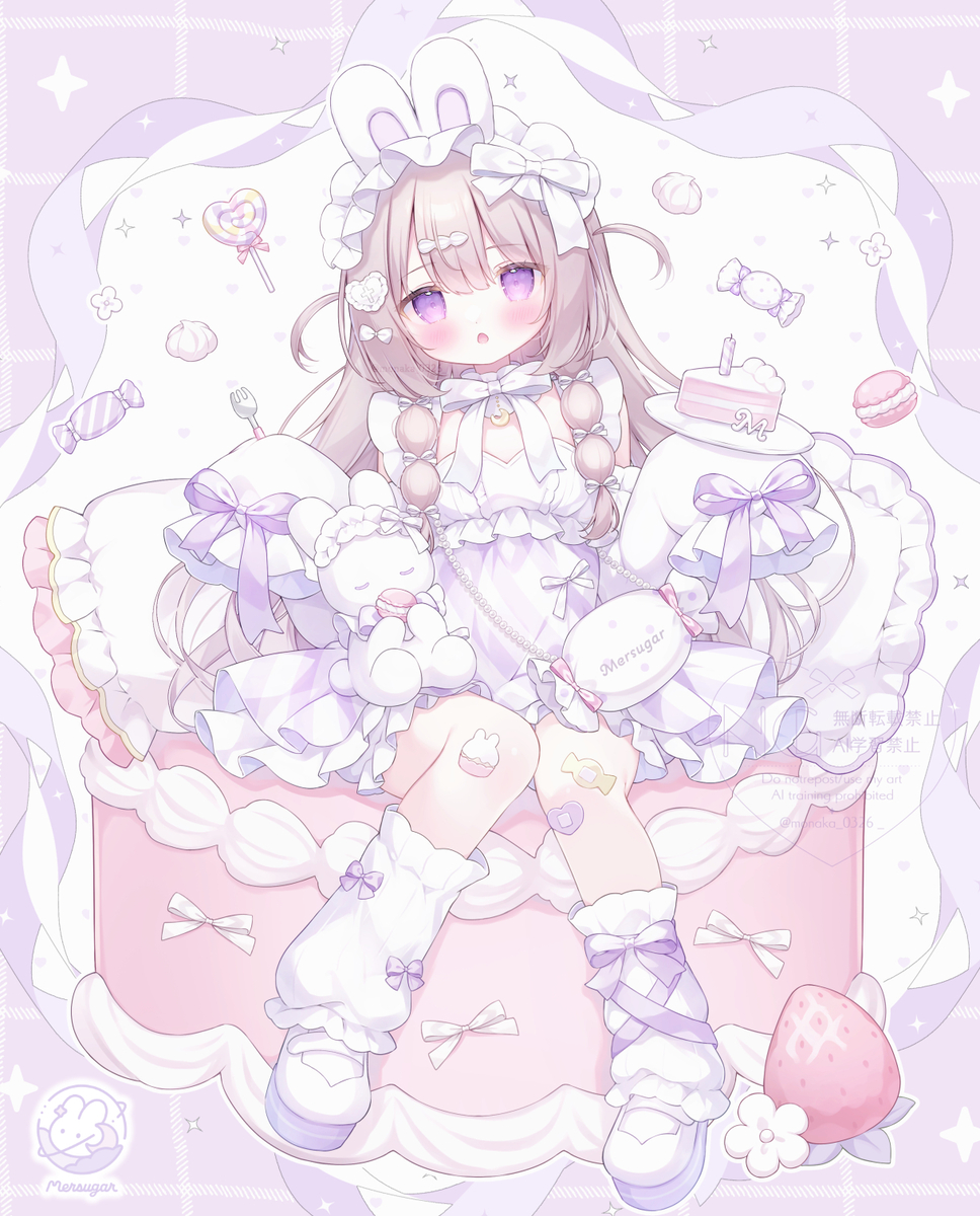 This is a pixiv picture whose title is Sweet bunny🐰.