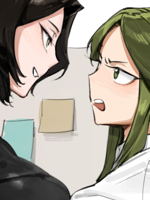 This is a pixiv picture whose title is 음지탐구보고서 25화가 올라왓서요.
