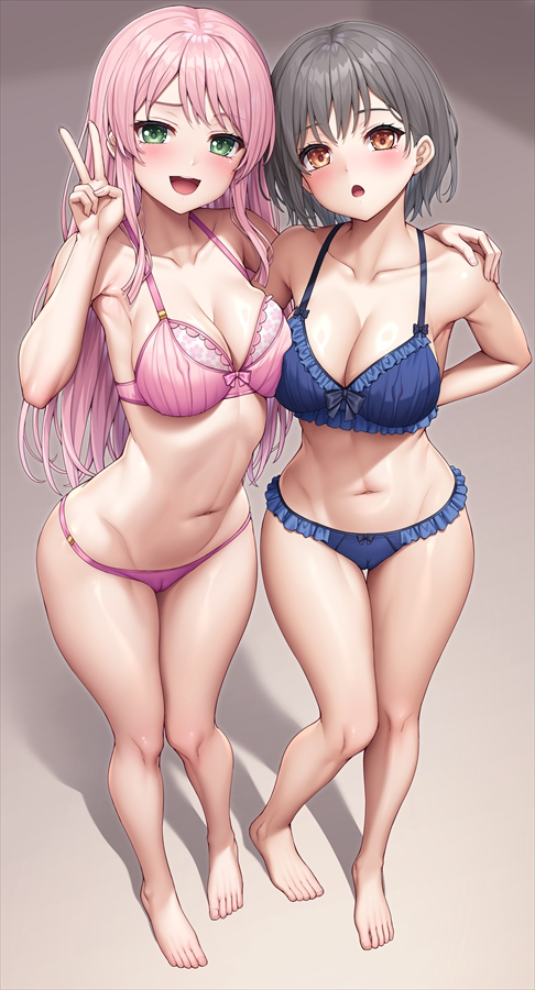 This is a pixiv picture whose title is 燈ちゃんと愛音ちゃん.