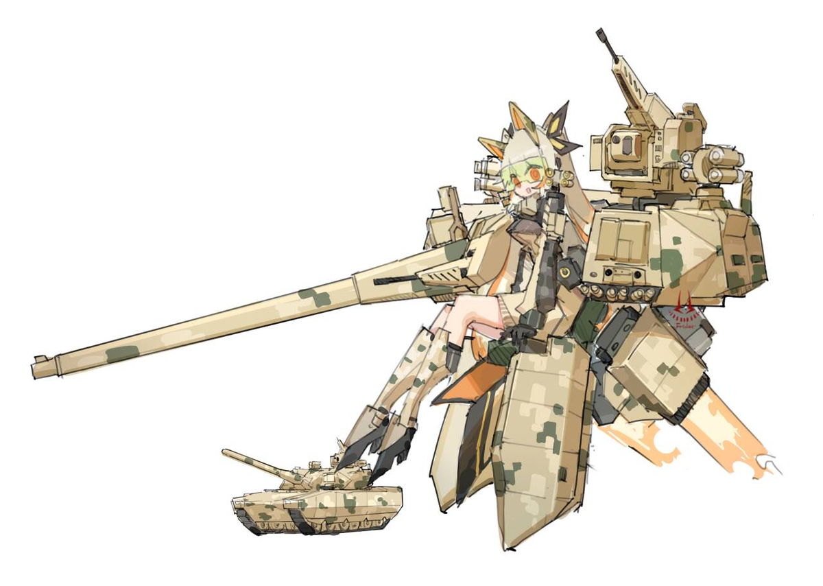 This is a pixiv picture whose title is 100式MBT.