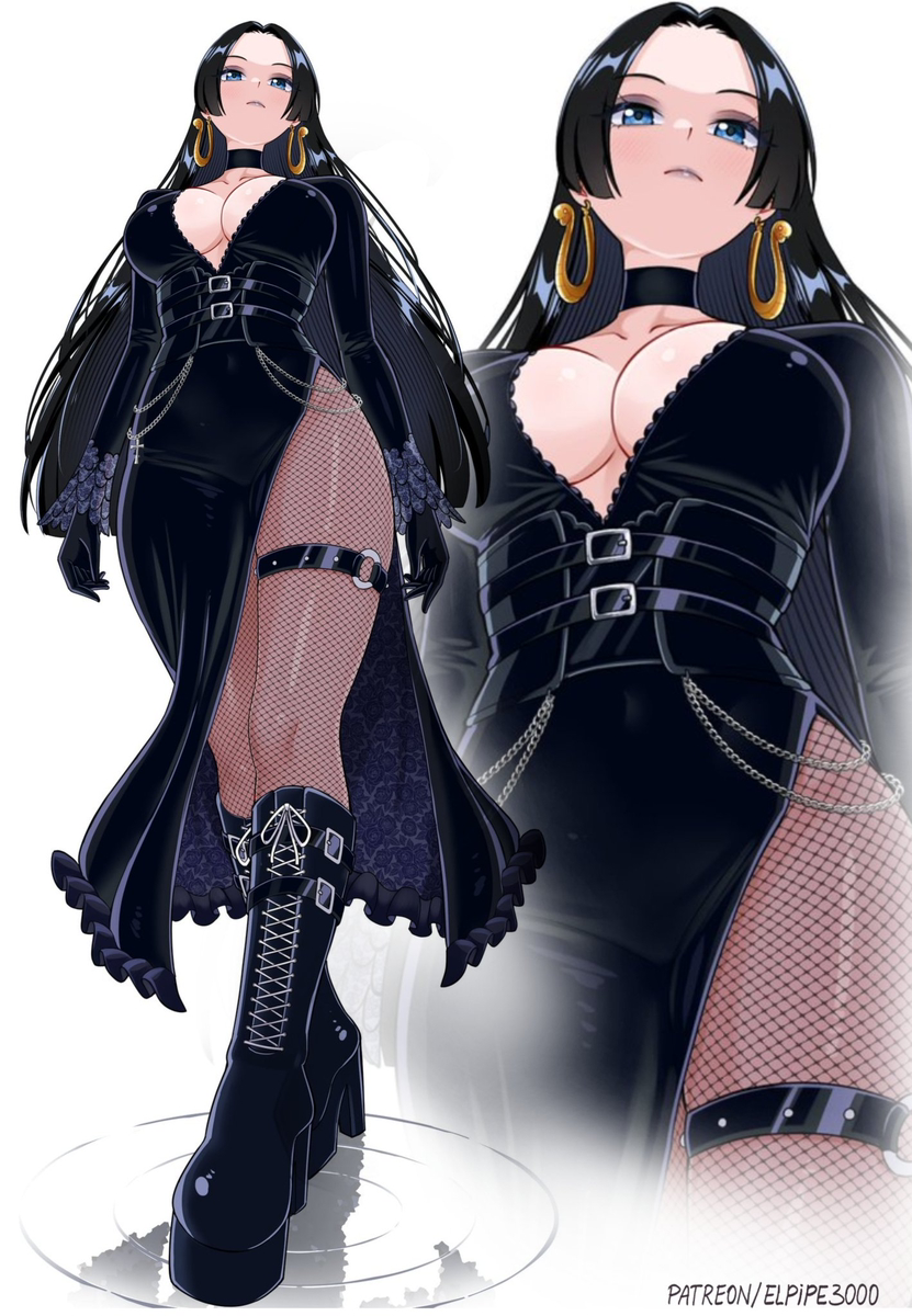 This is a pixiv picture whose title is Gothic Boa Hancock.