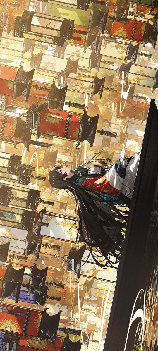 This is a pixiv picture whose title is 花灯.