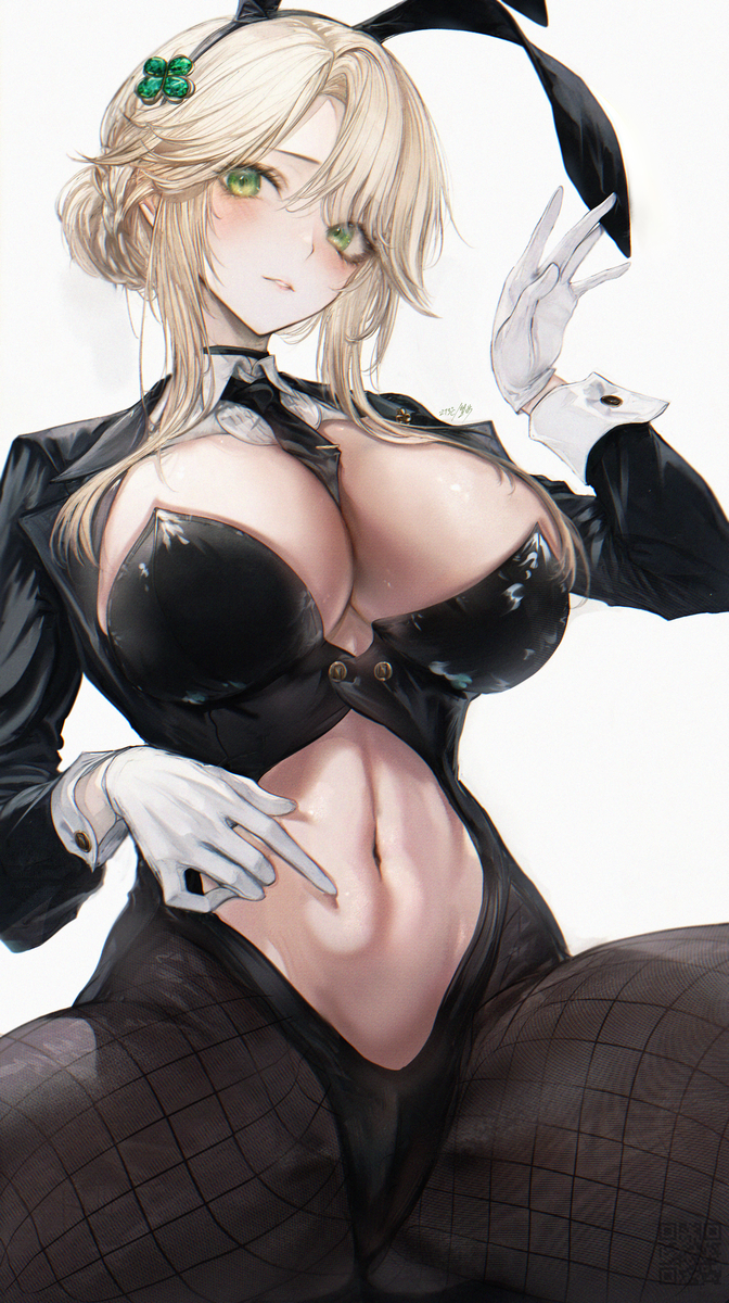 This is a pixiv picture whose title is エード:エージェントバニー.