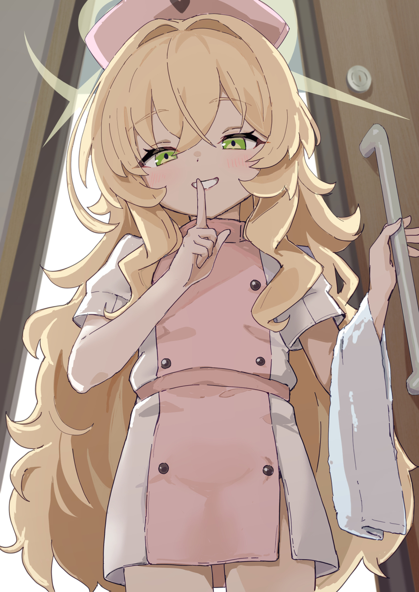 This is a pixiv picture whose title is ナースニヤニヤ教授襲来.