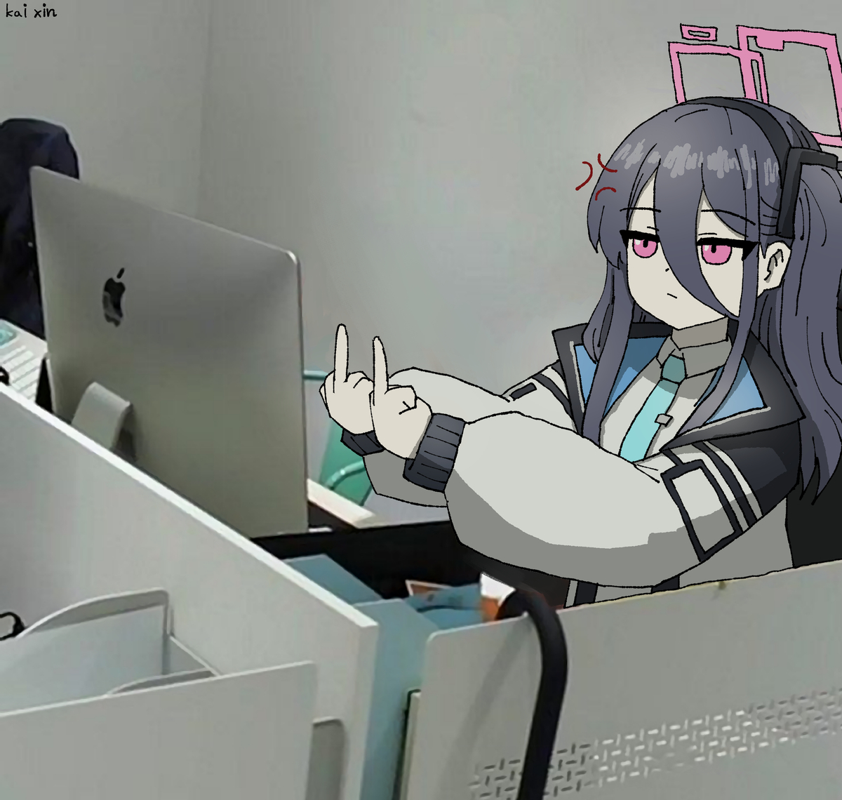 This is a pixiv picture whose title is 💢💢💢.
