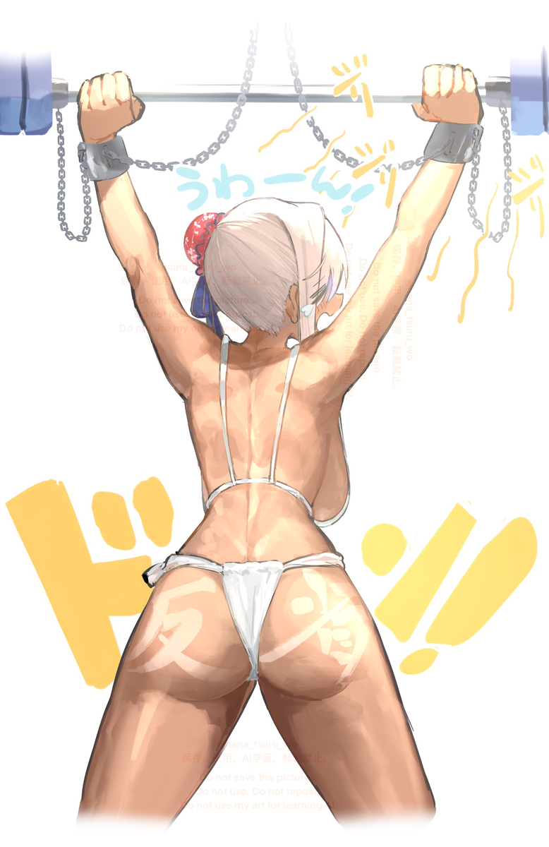 This is a pixiv picture whose title is 【ﾋﾟｸｼﾌﾞリクエスト】日焼け反省タトゥー武蔵ちゃん.