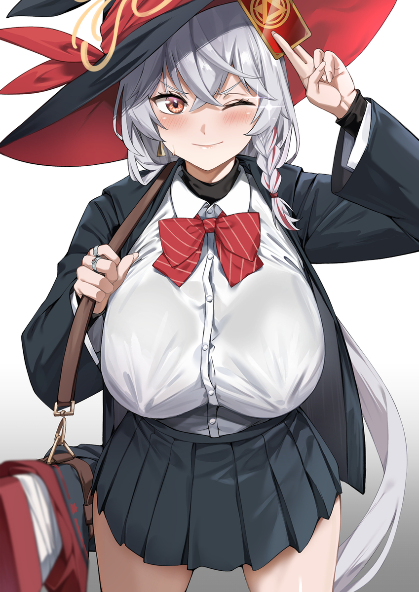 This is a pixiv picture whose title is 白尾エリ.